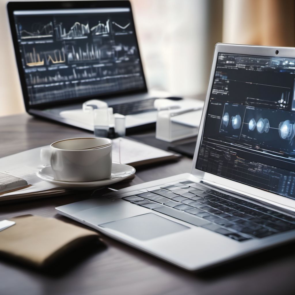 Dataanalytiker arbetar med grafer