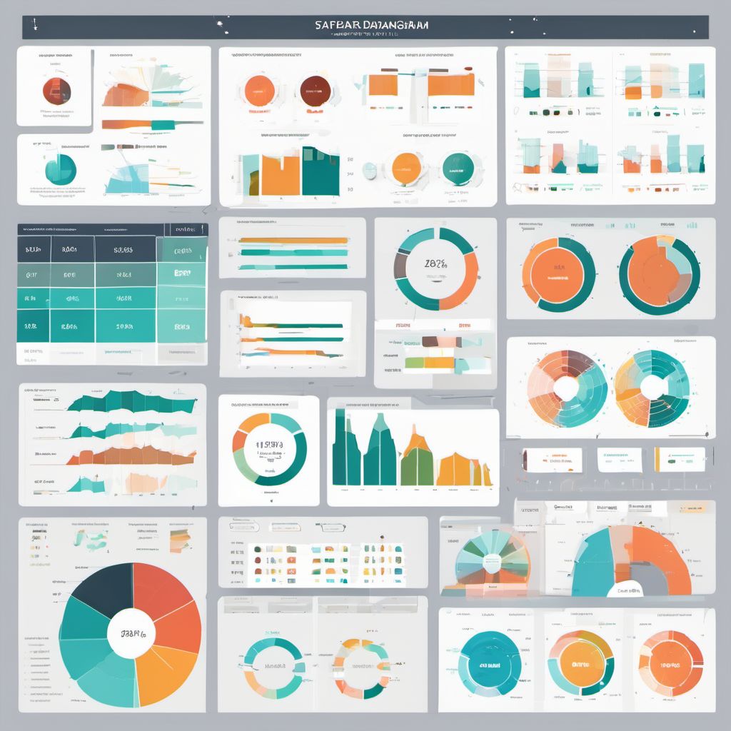 Färgstarkt stapeldiagram som jämför dataset